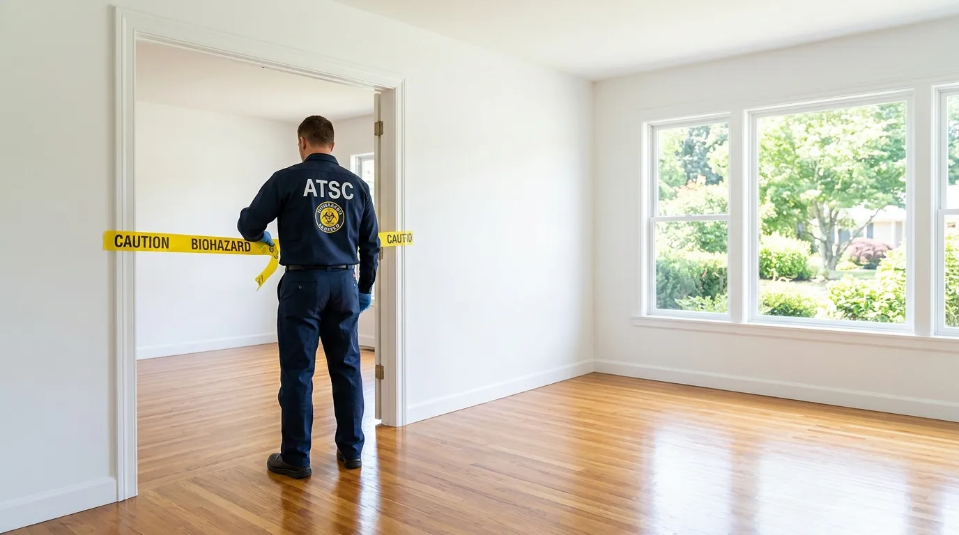 Certified biohazard cleanup crew performing Crime Scene Cleanup in Shorewood